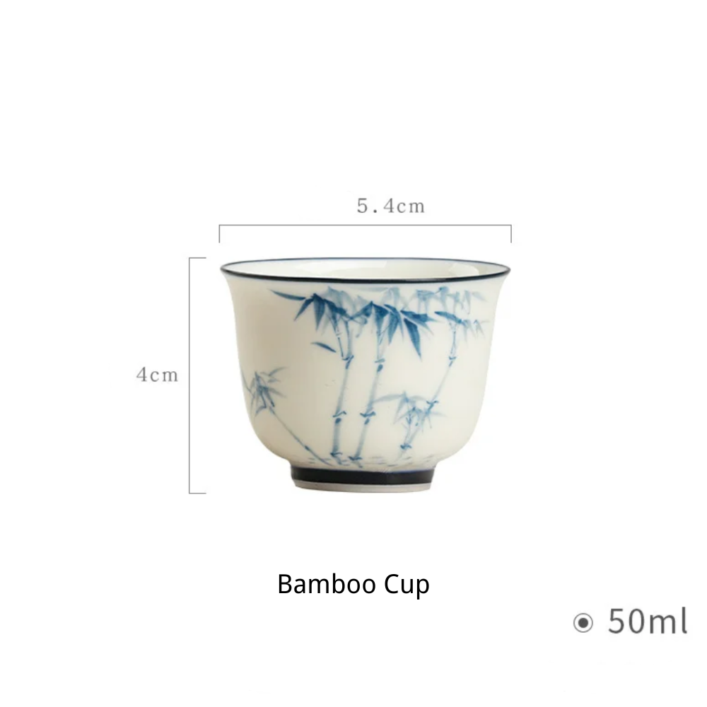 Bamboo Pattern Tea Cup 50ml