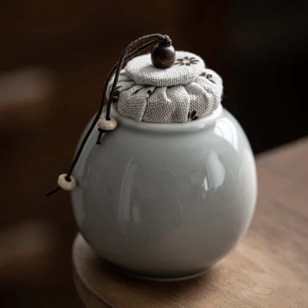 Cold Glaze Tea Canister