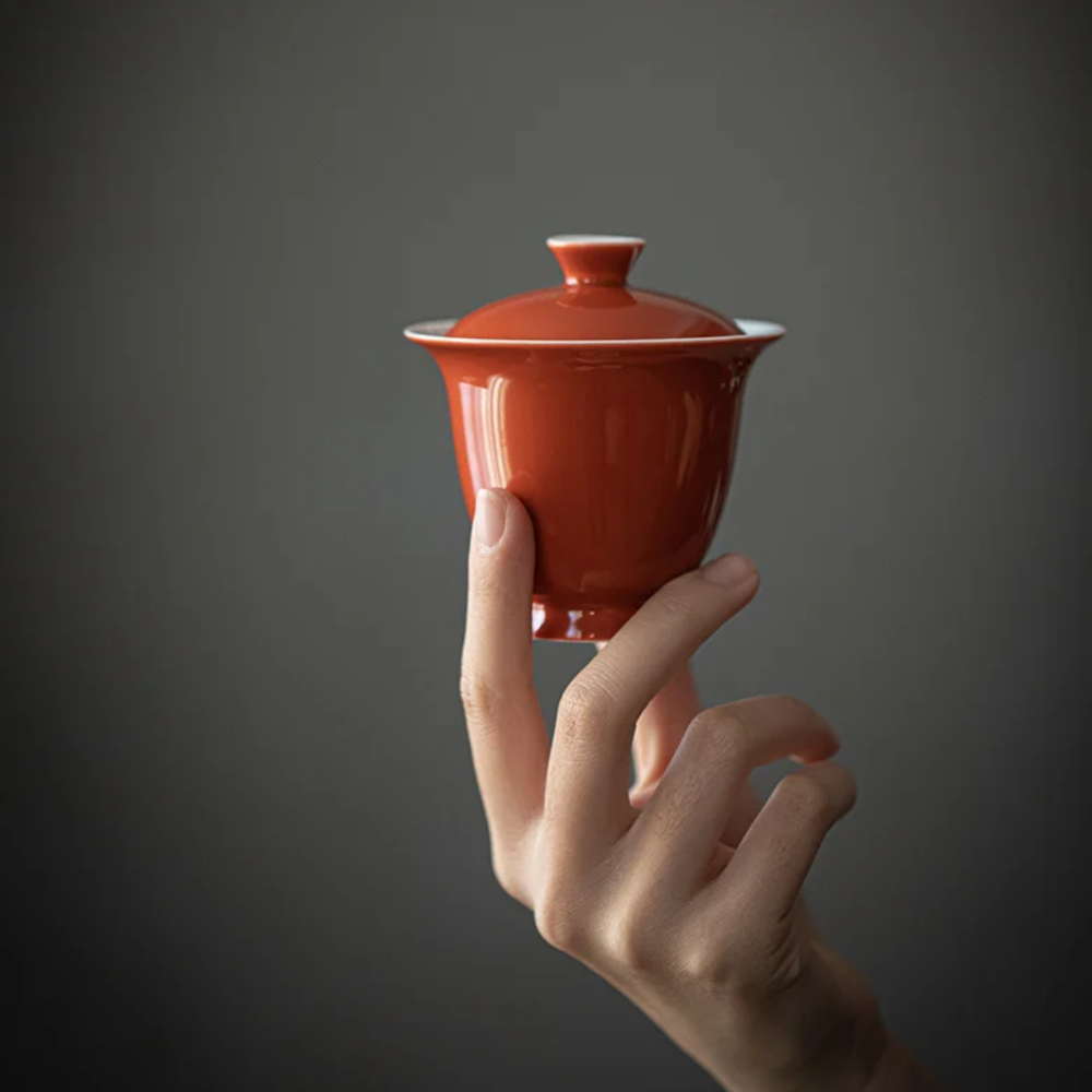 Orange Colored Gaiwan