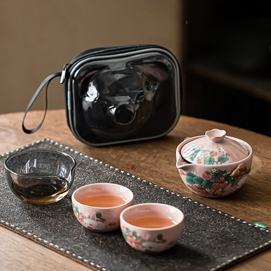 Strawberry Bunny Series Tea Set