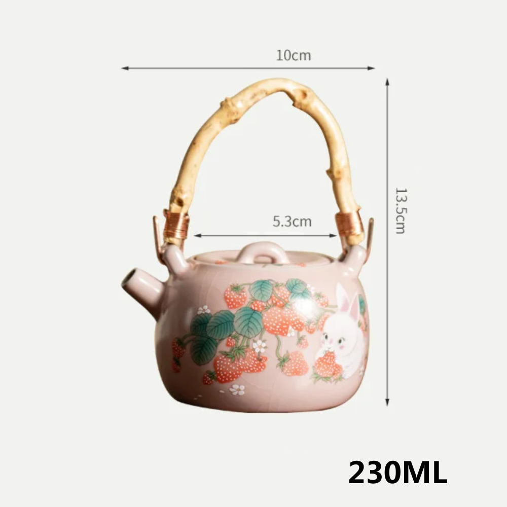 Strawberry Bunny Teapot 230ml