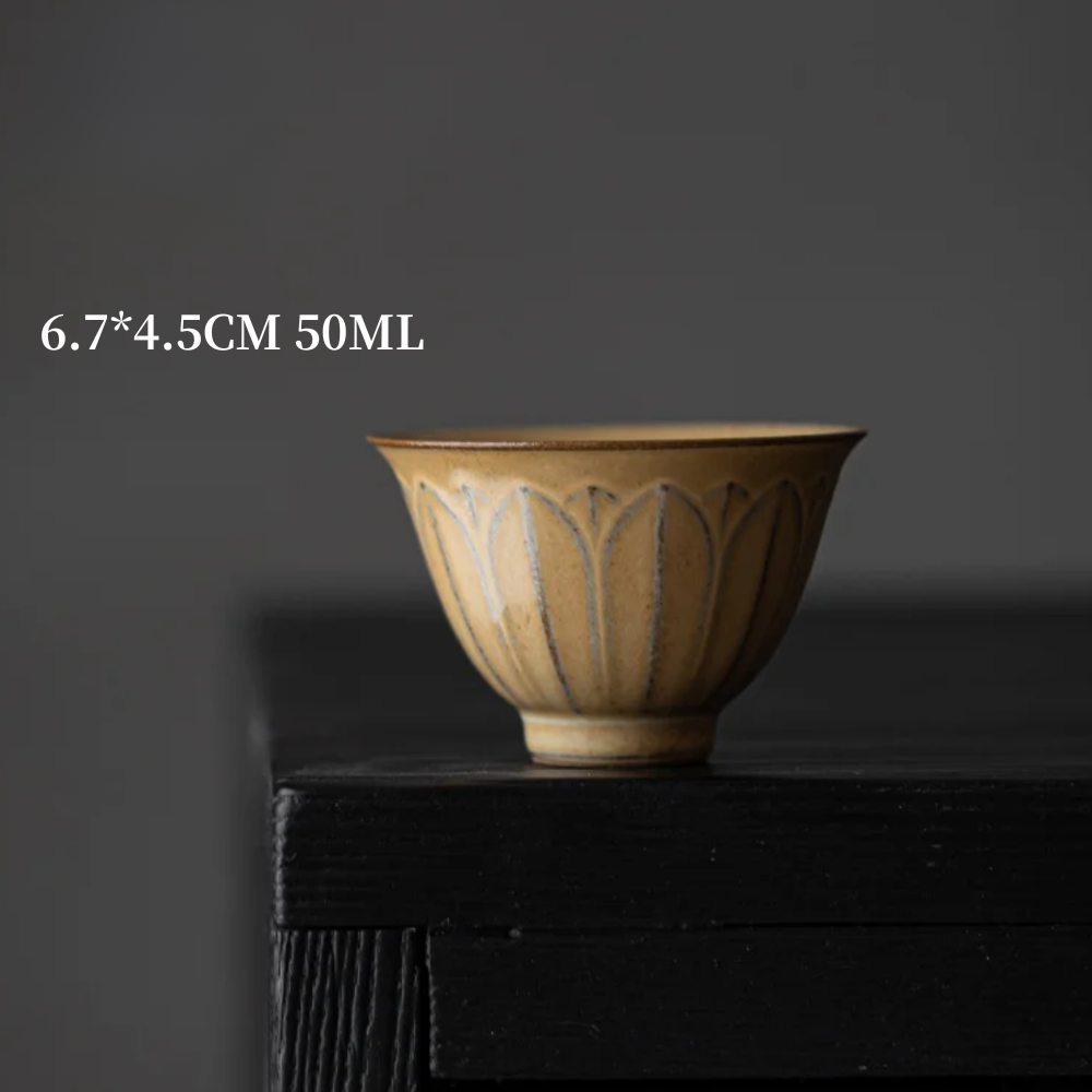 Yellow Glaze Tea Cup 35-50ml